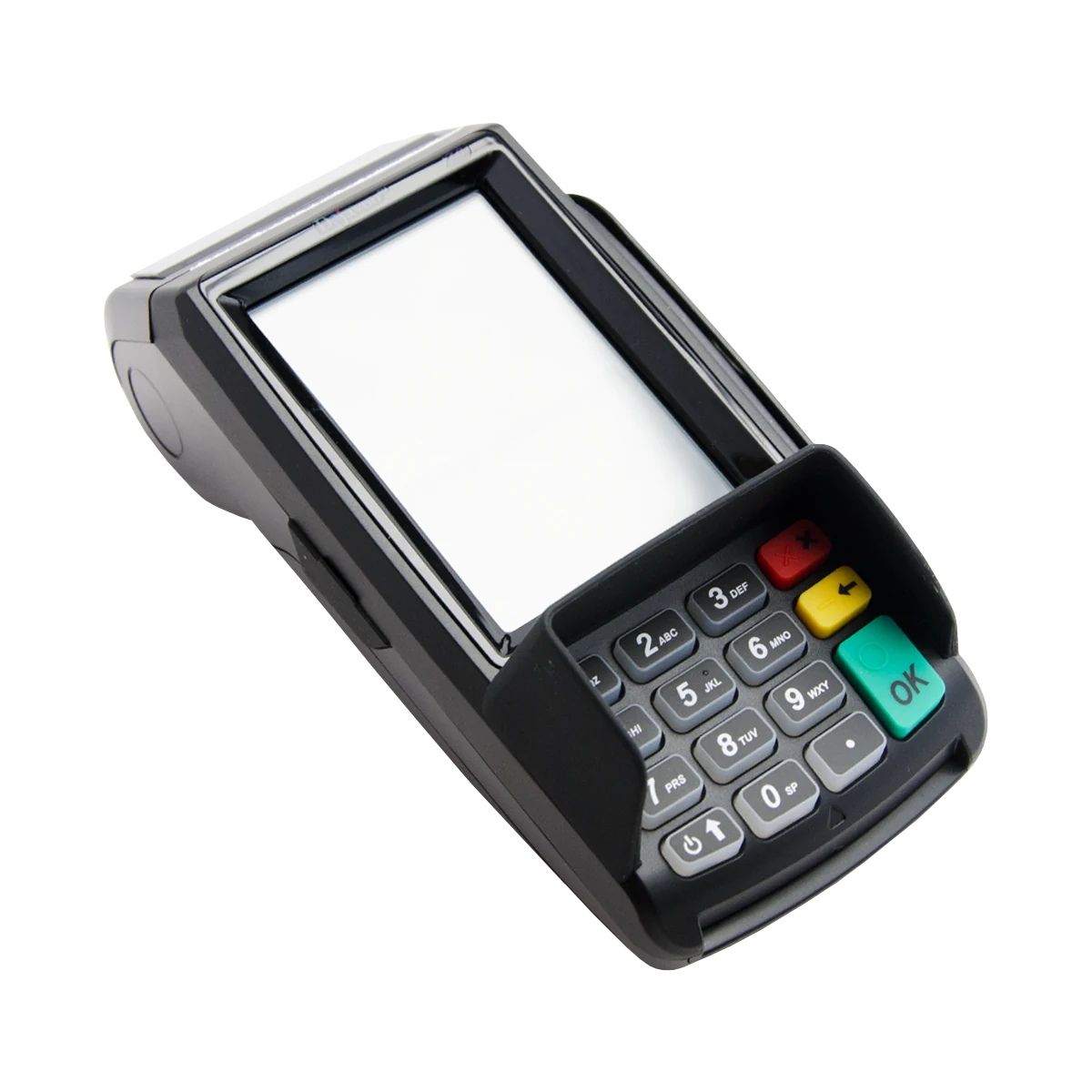 Dejavoo Z9 payment terminal, angled front view